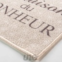 TAPIS RECTANGLE 50 x 120 CM BOUCLETTE IMPRIMEE DIGITALE HAPPINESS