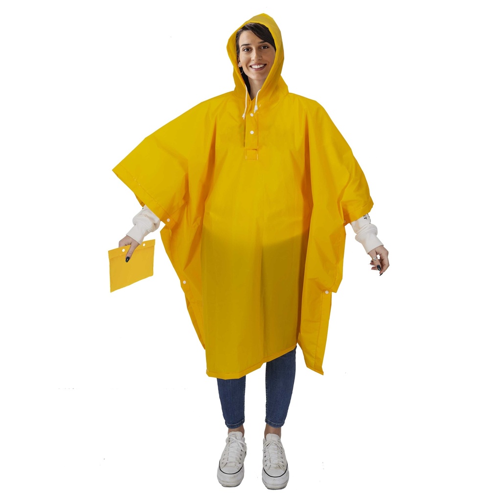 CAPE DE PLUIE PLIABLE AVEC POCHETTE 126X100CM M12