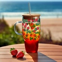MINI MUG MIAMI EN VERRE FRUIT 650ML M12