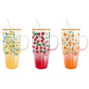 MINI MUG MIAMI EN VERRE FRUIT 650ML M12