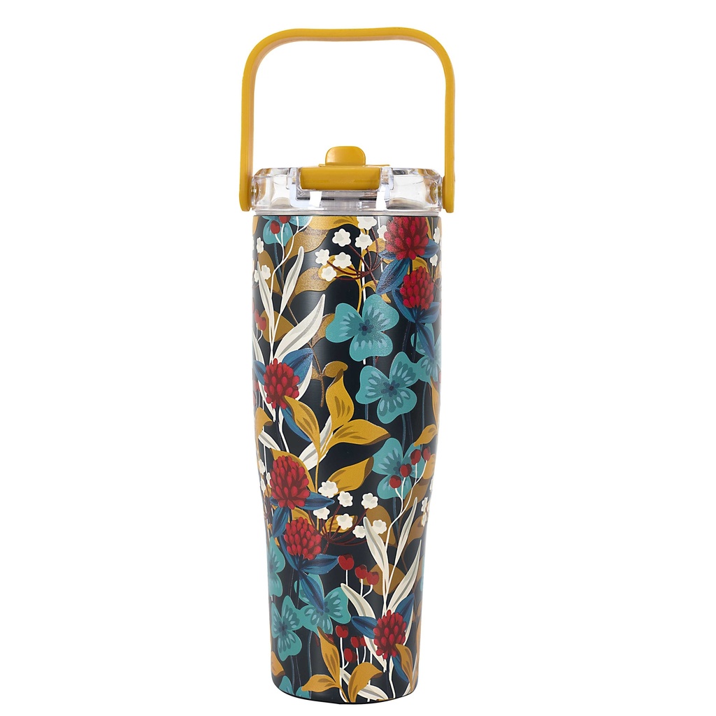 MUG DE TRANSPORT NEW YORK FLORAL 90CL M6