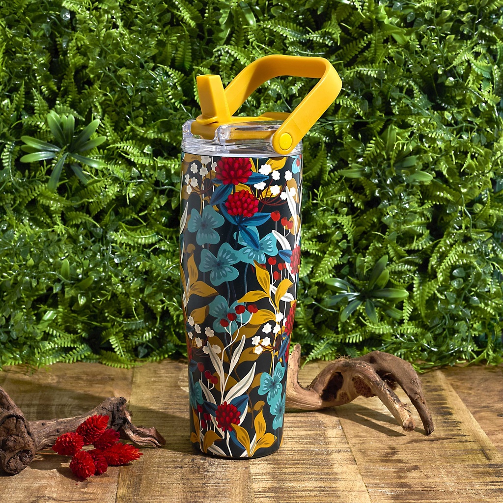MUG DE TRANSPORT NEW YORK FLORAL 90CL M6