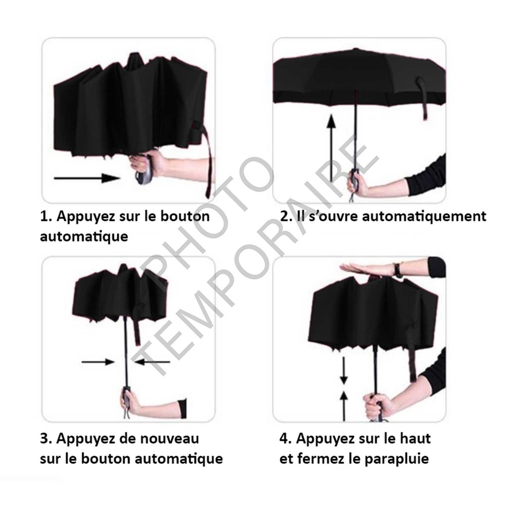 PARAPLUIE OUVERTURE ET FERMETURE AUTOMATIQUE M16