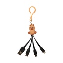 PORTE CLE ADAPTATEUR 4 EN 1 KAWAII M24