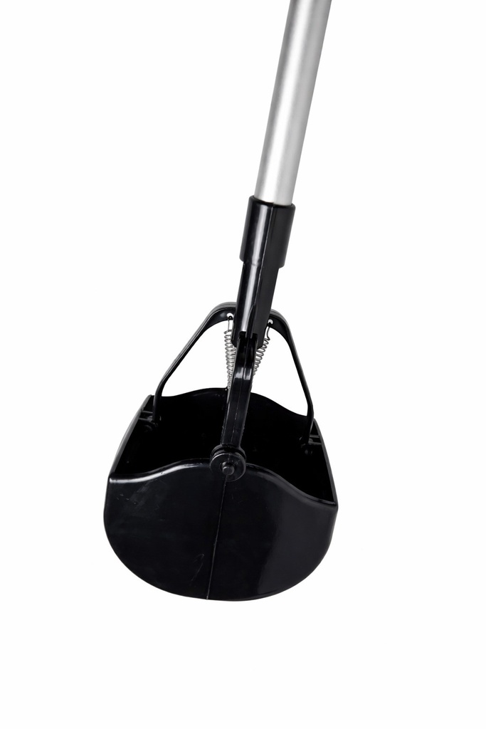 PELLE RAMASSE CROTTE AVEC POIGNEE MANCHE INOX 71 CM