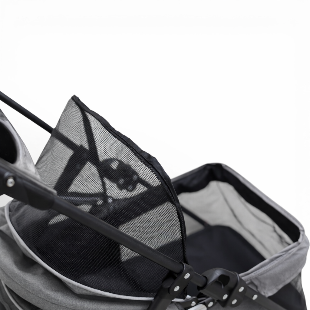 POUSSETTE PLIABLE ASSORTIS NOIR ET GRIS EDG- 98X60X46