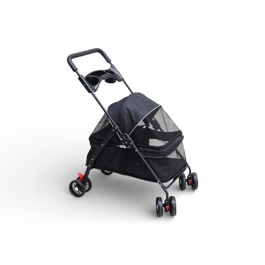 POUSSETTE PLIABLE ASSORTIS NOIR ET GRIS EDG- 98X60X46