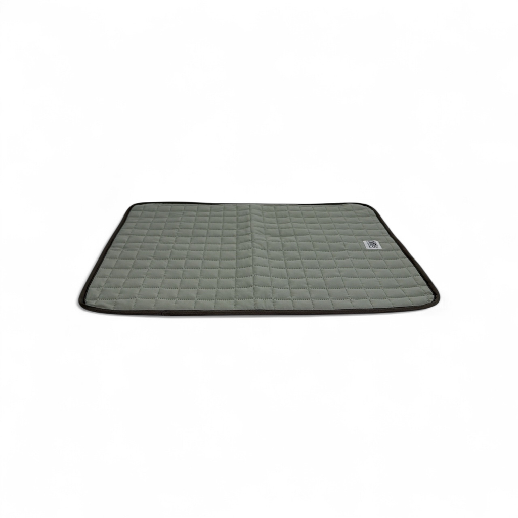 TAPIS ÉTÉ-95X70CM GRIS BLEU-SOYEUX ET ASPECT MICROFIBRE