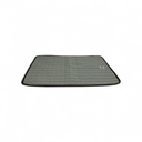 TAPIS ÉTÉ-95X70CM GRIS BLEU-SOYEUX ET ASPECT MICROFIBRE