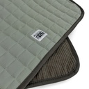 TAPIS ÉTÉ-95X70CM GRIS BLEU-SOYEUX ET ASPECT MICROFIBRE