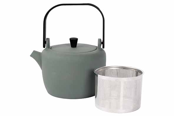 KASUMI THEIERE 0,6L VERT FONCE FONTE INCL. FILTER 13,8X11,8XH10CM