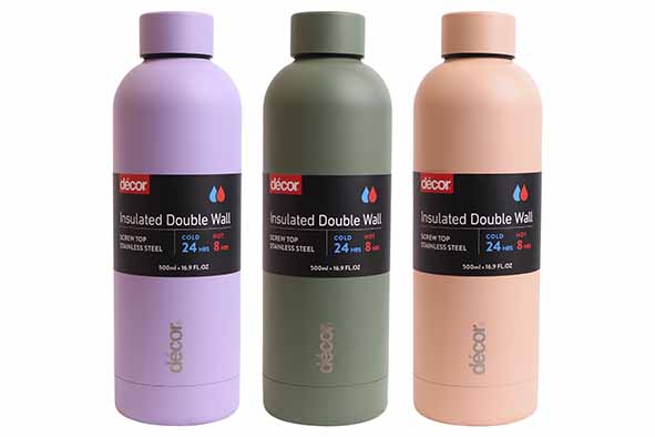 IDW GOURDE 500ML 3 Couleurs disponibles BOUCHON À VIS - ACIER INOXYDABLE