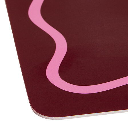 Set de table Bich 45 x 30 cm rose bordeaux assorti