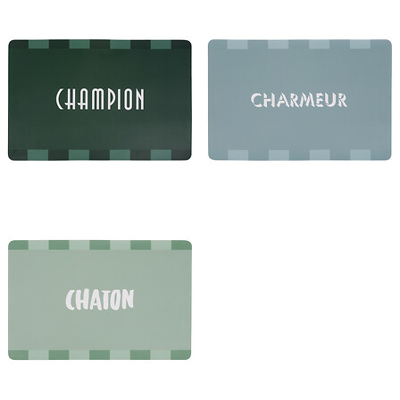 Set de table Bich 45 x 30 cm bleu vert assorti