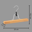 Lot de 3 cintres à pinces bois
