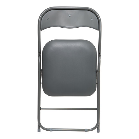 Chaise pliante PVC gris