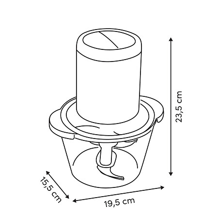 Hachoir électrique sans fil Clip'n Go
