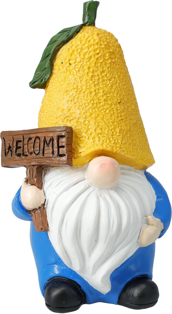 GNOME AVEC CHAPEAU FRUIT 8X8X1