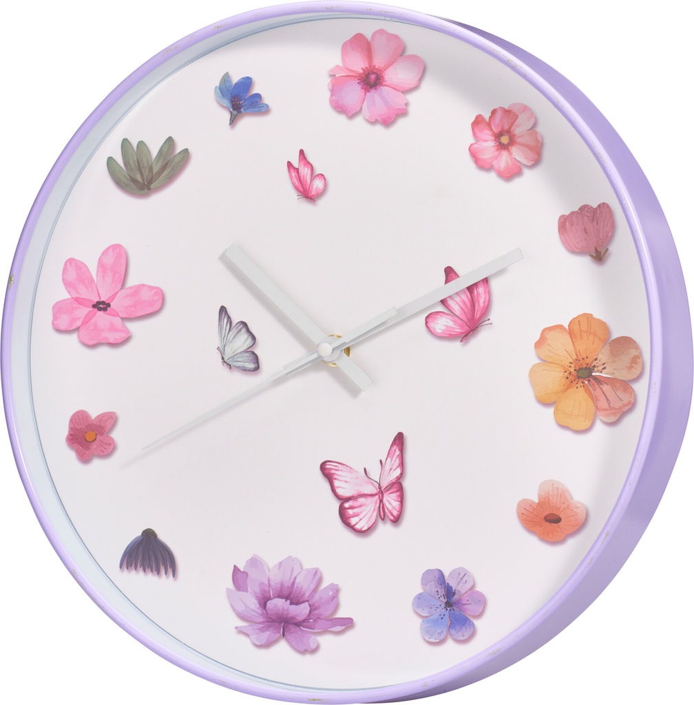 HORLOGE MURALE PP 30X4.5 4ASS