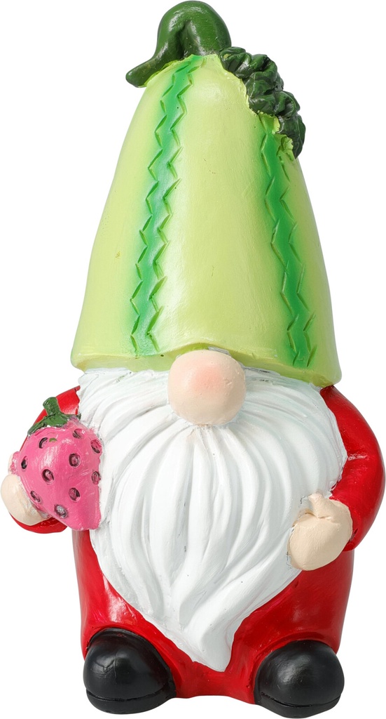 GNOME AVEC CHAPEAU FRUIT 8X8X1