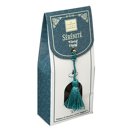Lot de 30 cones d'encens Doli avec support