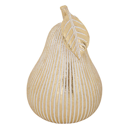 Fruit déco résine haut 7,5 cm pomme poire assorti