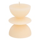 Bougie totem Homy haut 9,5 cm assorti