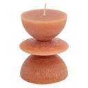 Bougie totem Homy haut 9,5 cm assorti