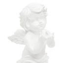 Ange résine haut 19 cm blanc