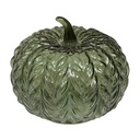 Lampe LED citrouille Assia haut 12 cm verre assorti