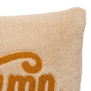 Coussin sherpa broderie Automne 30 x 50 cm