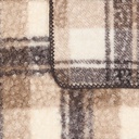 Plaid bouclette Automne 130 x 170 cm carreaux
