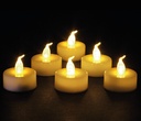 Atmosphera - Lot de 6 Bougies Chauffe-plats LED Blanches Plastique