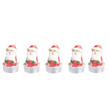 Atmosphera Lot 5 Bougies Chauffe-plat Bonhomme de Neige Noël 17g