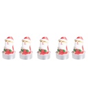 Atmosphera Lot 5 Bougies Chauffe-plat Bonhomme de Neige Noël 17g