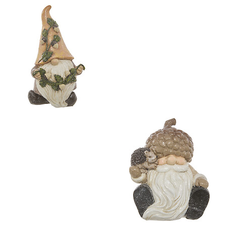 Atmosphera Figurine Gnome Forêt Résine H.15cm Déco Automne