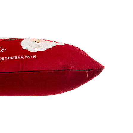 Atmosphera Coussin Déco Noël Lettre Père Noël Rouge Blanc 50x30 cm