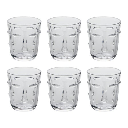 Gobelet bas Visage 30 cl verre transparent