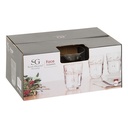 Gobelet bas Visage 30 cl verre transparent