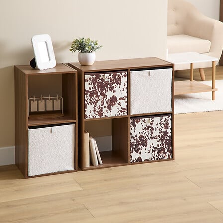 Boîte de rangement Mix'n Modul 31 x 31 x 31 cm carton imprimé Vakia