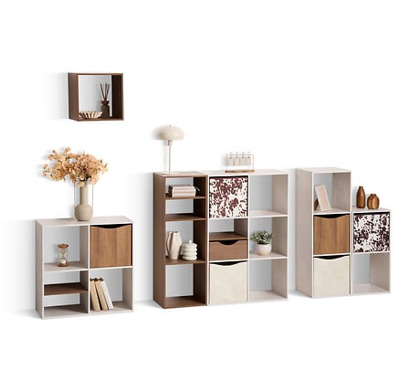 Boîte de rangement Mix'n Modul 31 x 31 x 31 cm carton imprimé Vakia