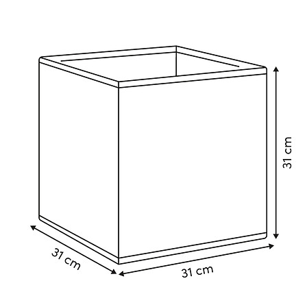 Boîte de rangement Mix'n Modul 31 x 31 x 31 cm carton imprimé Vakia