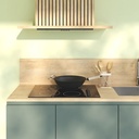 Wok 35cm acier manche bois