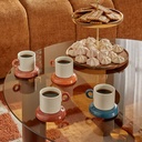 Coffret 4 tasses Homy 11 cl grés