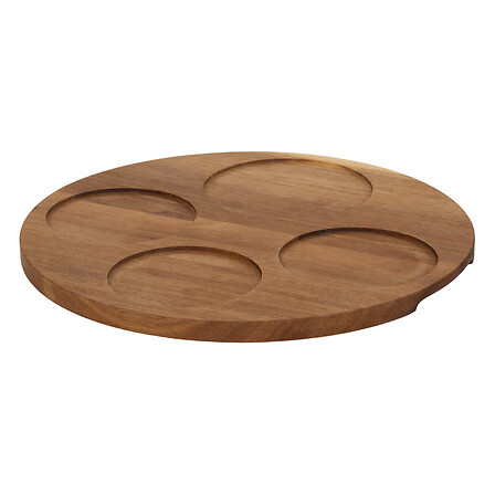Set apéritif Mona 5 pièces plateau acacia