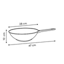 Wok inox Brillance diam 28 cm