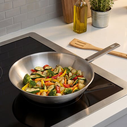 Wok inox Brillance diam 28 cm