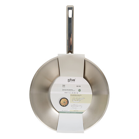 Wok inox Brillance diam 28 cm