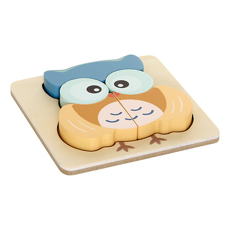 Jeu puzzle éveil Soan 12 x 12 cm bois assorti