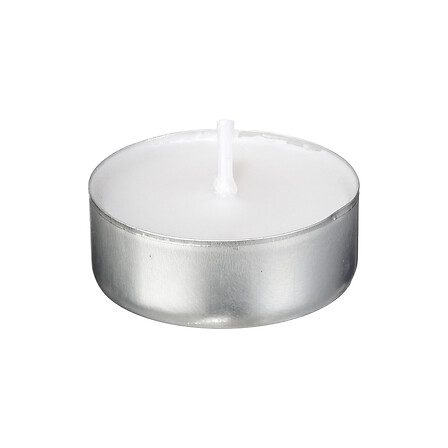 BOUGIES CHAUFFE PLAT - 50 PIÈCES - BLANC - D3.7CM